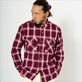 [ビッグマイク]OMBRE CHECK L/S SHIRTS