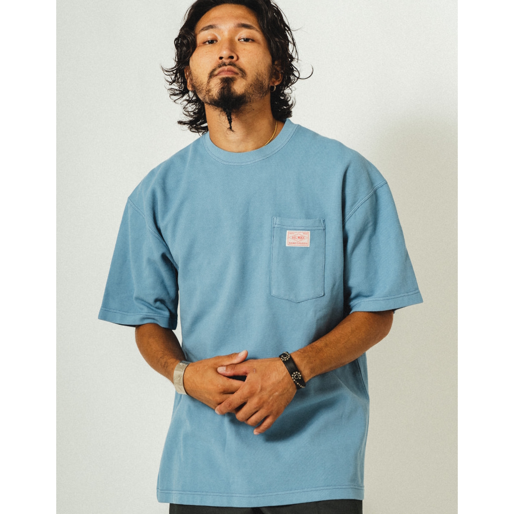 [ビッグマイク]鹿の子サングラスポケットTEE