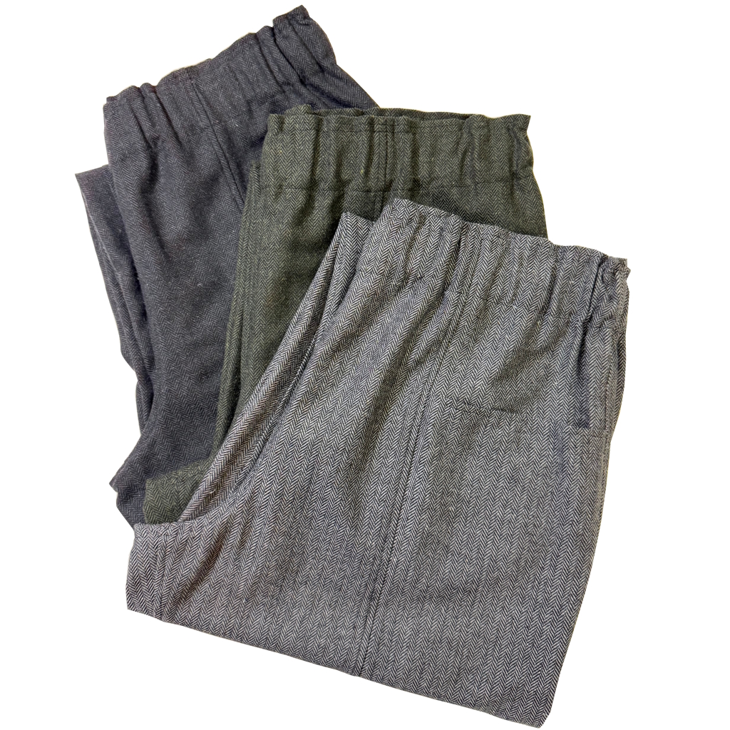 [ビッグマイク]ヘリンボーン イージーパンツ