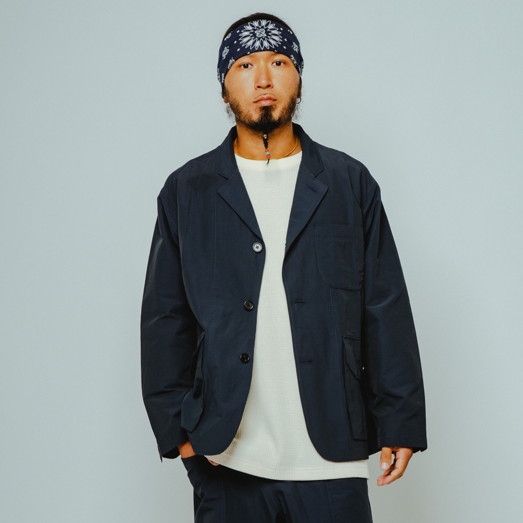 [ビッグマイク]リップストップ テーラードジャケット