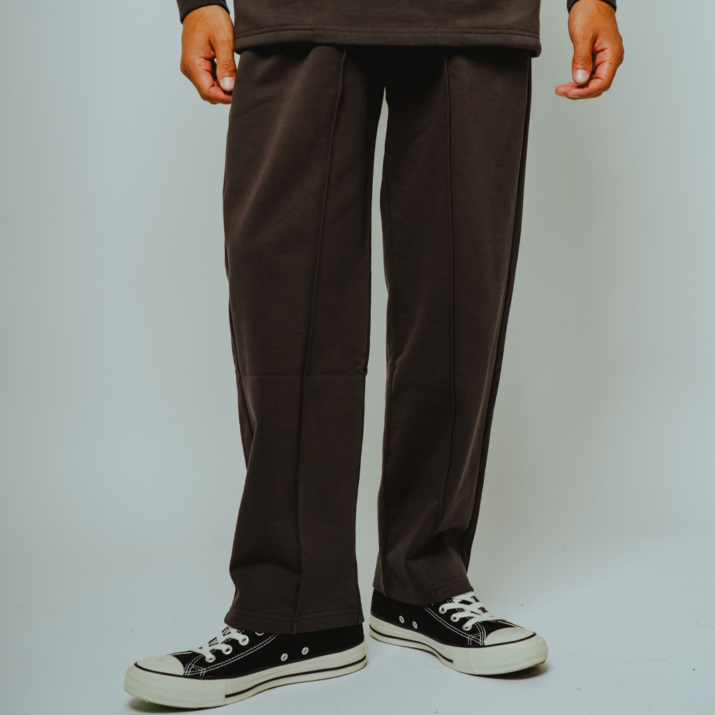 [ビッグマイク]ピンタック スウェットパンツ（裏パイル）