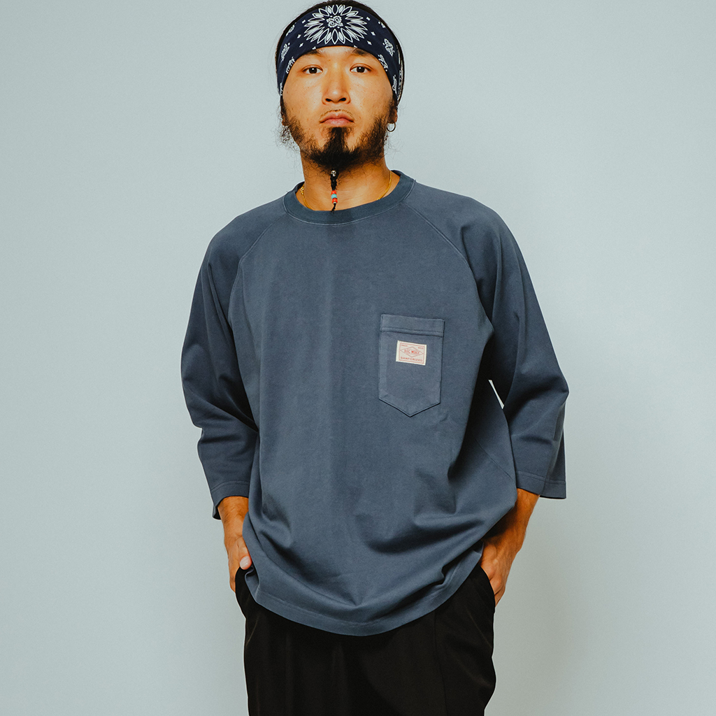 [ビッグマイク]ピグメント ＆ ソリッド サングラスポケット Q/S Tシャツ