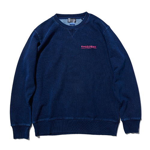 CALNAMUR 上スウェットエヴァ PLUGSUIT 青 EVANGELIONxCALNAMUR】PLUGSUIT SWEAT/ネイビー（00