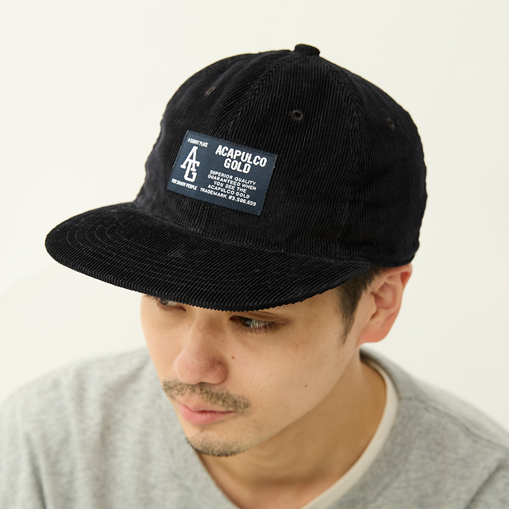 [アカプルコゴールド]TWO-TONE CORD 6 PANEL CAP