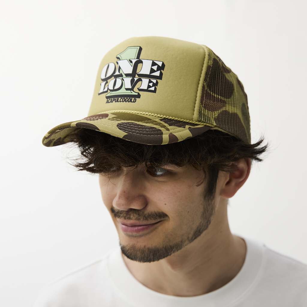 [アカプルコゴールド]ONE LOVE TRUCKER CAP