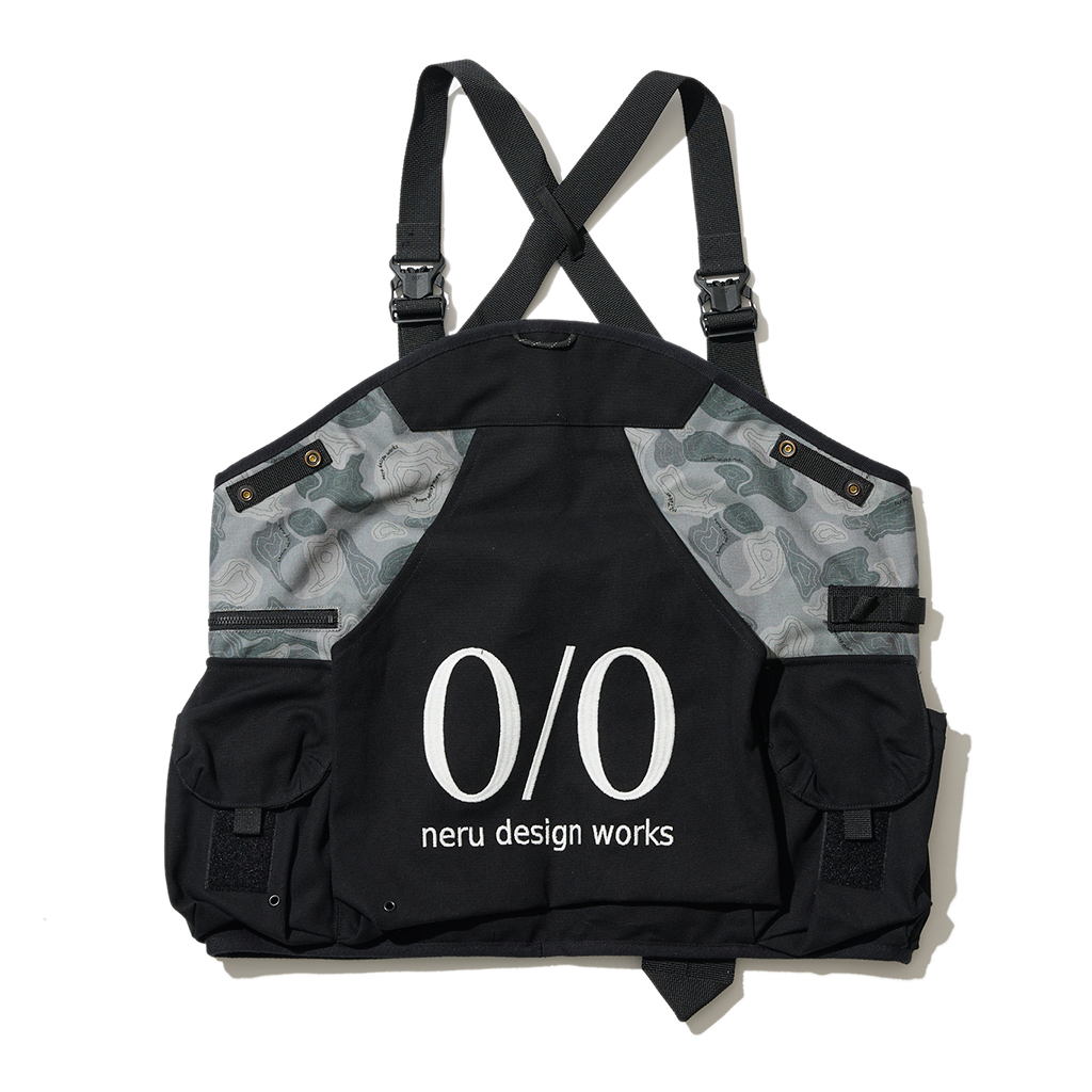 [ネルデザインワークス]NERU VEST topo camo gray