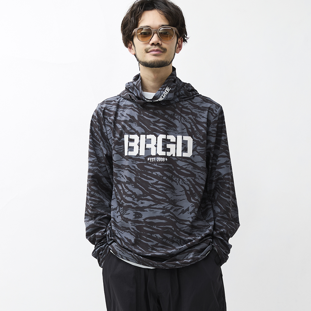 [バスブリゲード]BRGD TIGER STRIPE CAMO DRY BUG OFF HOODIE