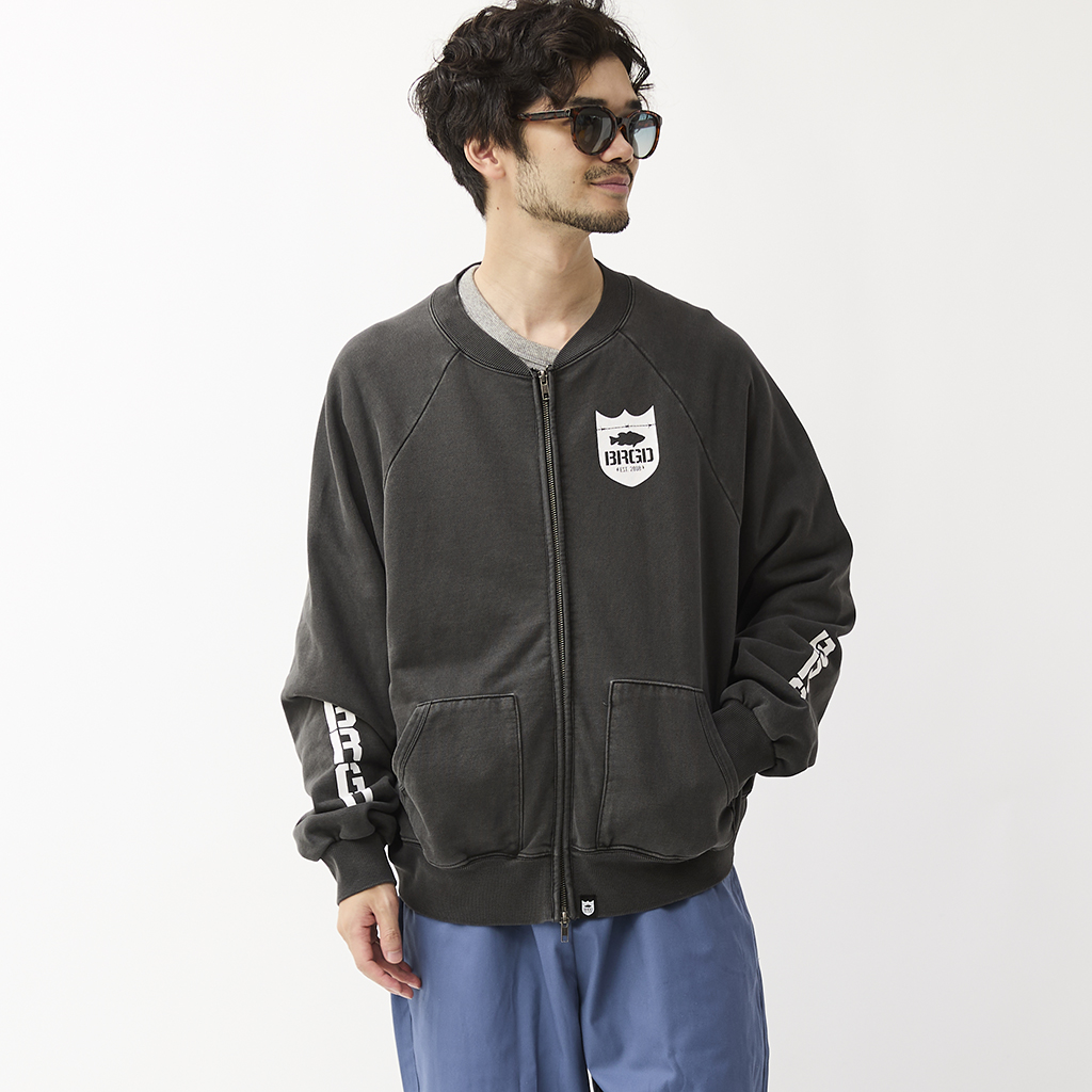 [バスブリゲード]SCREEN STARS × BASS BRIGADE PIGMENT DYEING TRACK JACKET