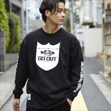 [バスブリゲード×ゴーアウト]GO OUT × BASS BRIGADE LS TEE