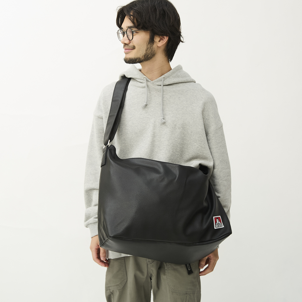 [ベン デイビス]BEN DAVIS 【PU LEATHER BIG SHOULDER】
