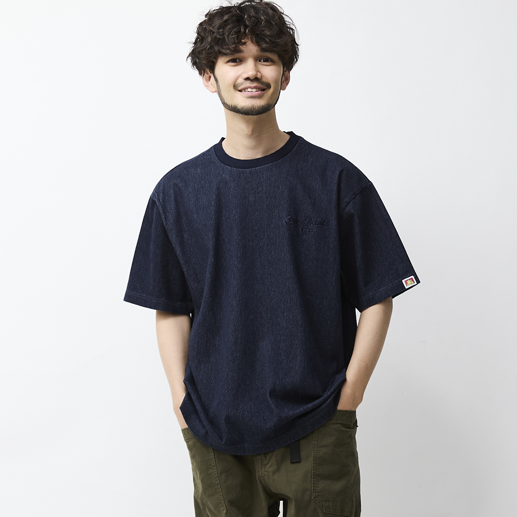 [ベン デイビス]KNIT DENIM CREW