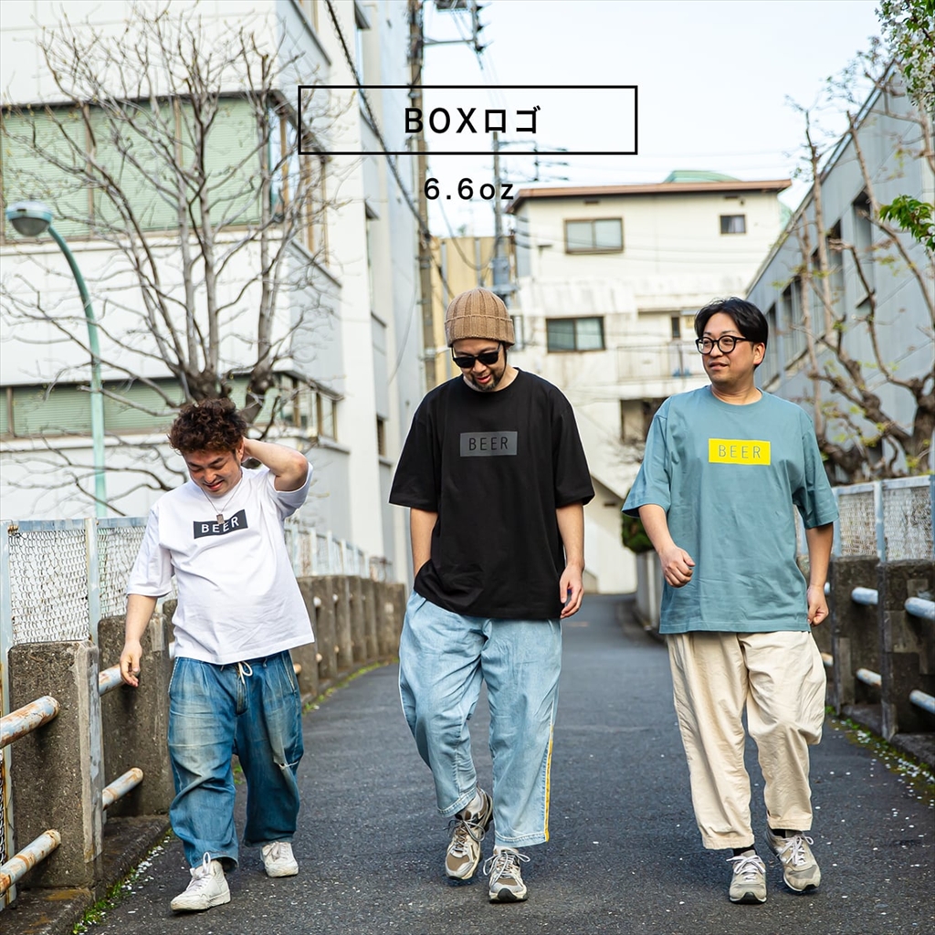 [ビール]BEER BOXロゴT