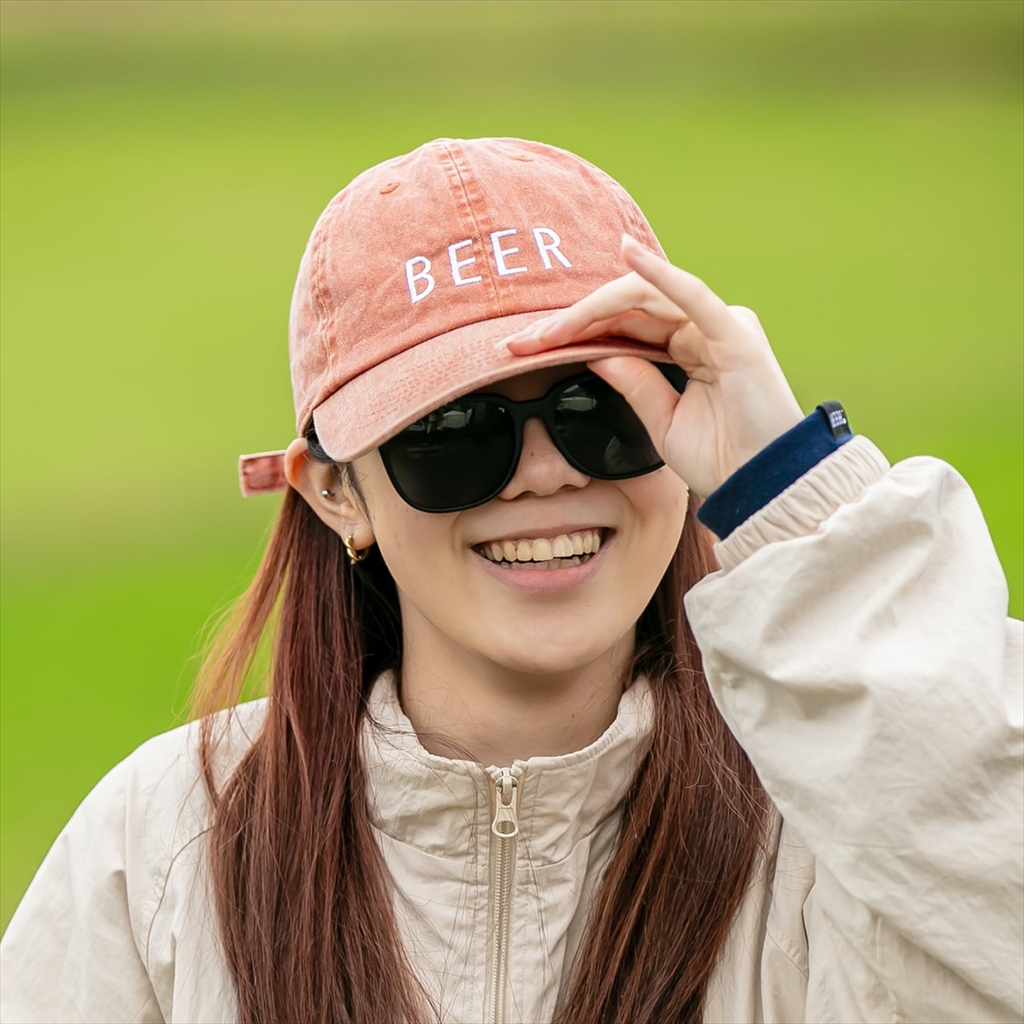 [ビール]BEER ロゴ刺繍CAP