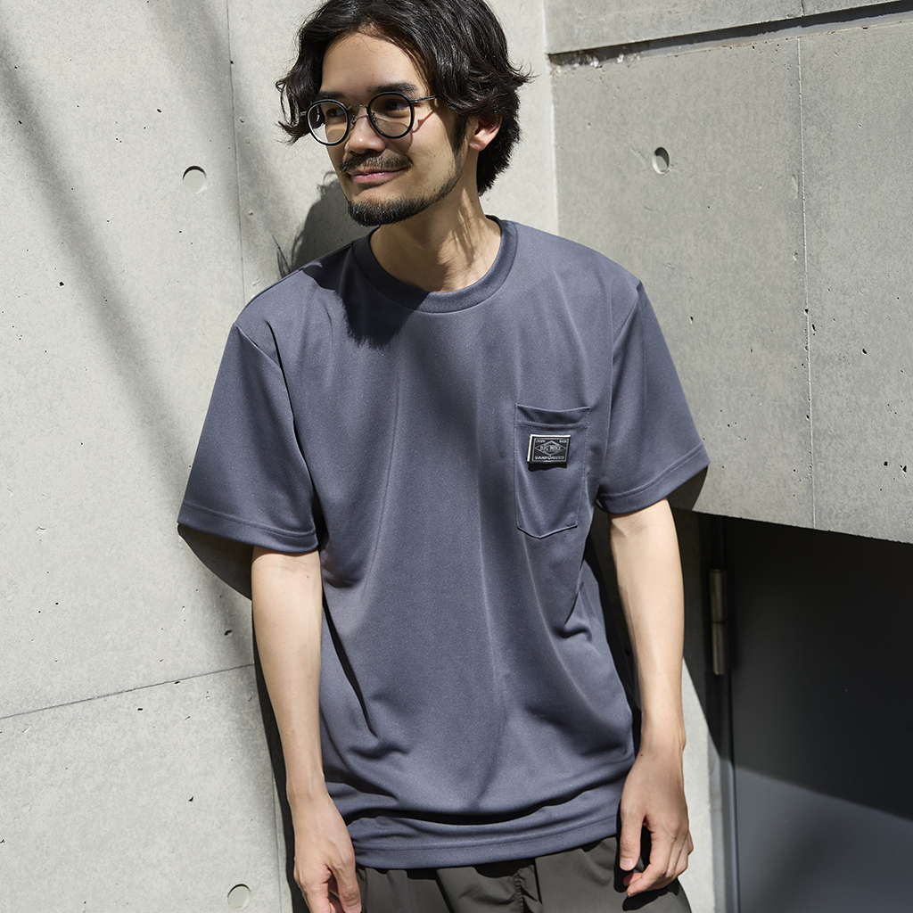 [ビッグマイク×ゴーアウト]GO OUT別注サングラスポケット ドライT