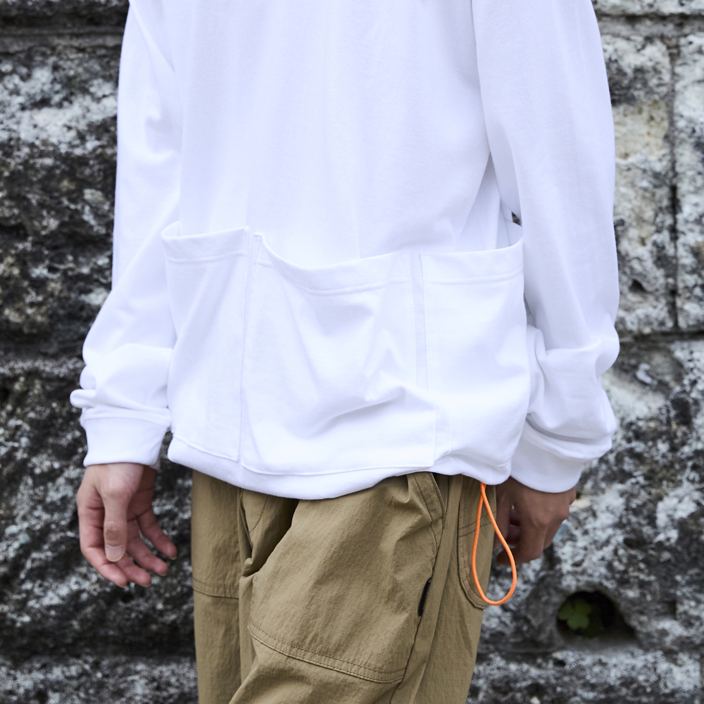 [ブランクピザスタジオ×ゴーアウト]4 POCKET DRAW CORD L/S TEE