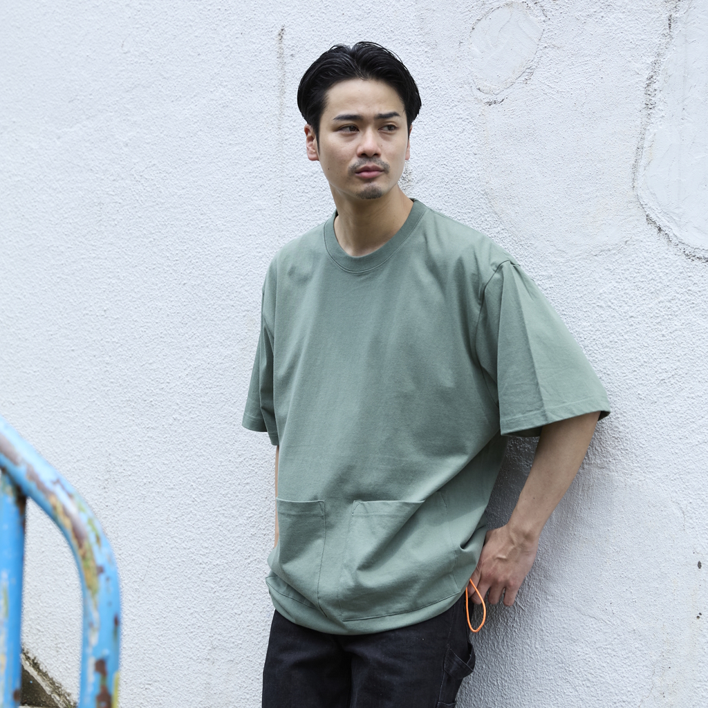 [ブランクピザスタジオ×ゴーアウト]2 POCKETS DRAW CORD CUSTOM TEE