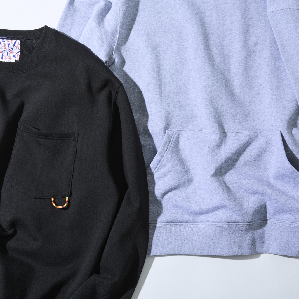 [ブランクピザスタジオ×ゴーアウト]2 POCKETS CREWNECK SWEAT