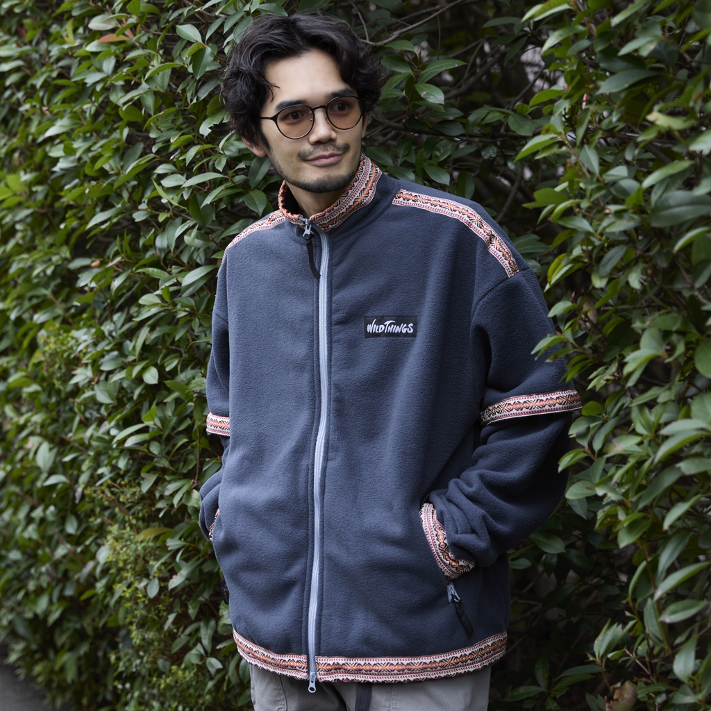 [ブランクピザスタジオ×ゴーアウト]REMAKEN 3WAY FLEECE JACKET（パイピング）