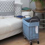 [ブリッド]DENIM FOLDING LAUNDRY BASKET with CASTER 28L/SLIM