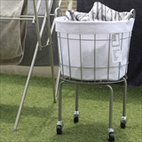 [ブリッド]WIRE ARTS & PRO LAUNDRY ROUND BASKET with CASTER LEG 35L