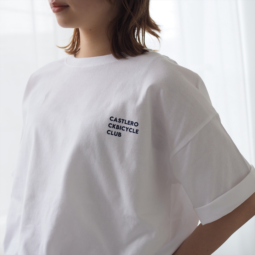 [ブルーホワイト]オーバーTee Creme