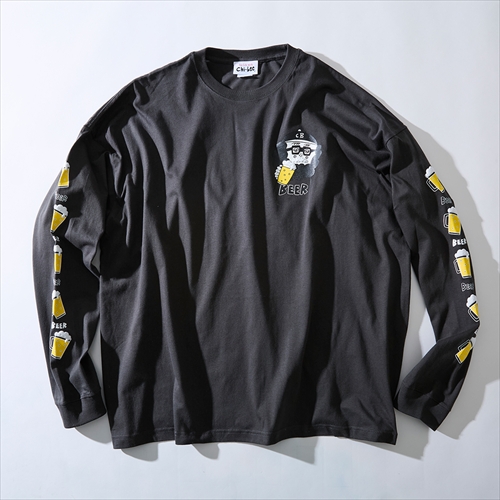 【Bee Inspired】Aguirre デザイン ロンT 3色 ADRER tシャツ heavy cotton vintage like retro logo print