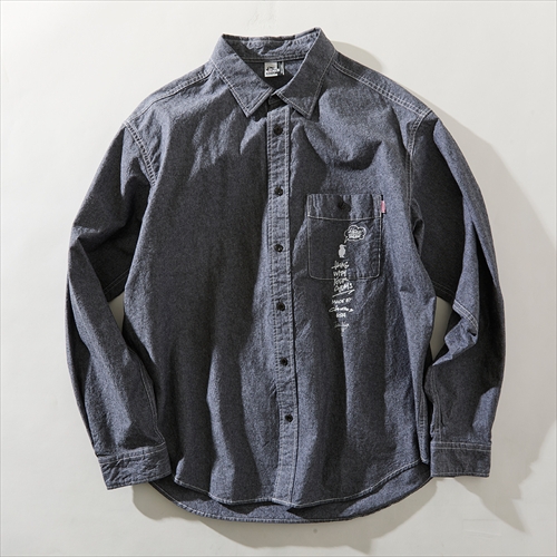 チャム ♡ チャムス | 守矢努 Chambray L/S Shirt | シャツ | GO OUT Online