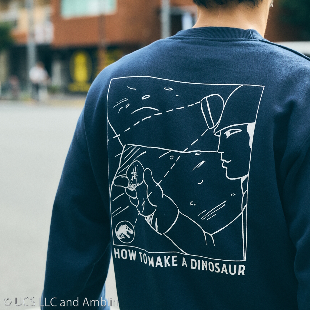 [コルサン×ゴーアウト]GO OUT & COLSUN / Jurassic Park "DINASOUR"Sweat