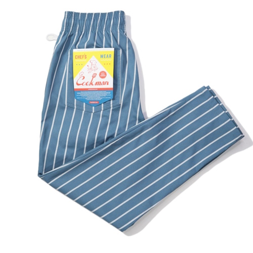 クックマン | Chef Pants Stripe Malibu Blue | パンツ | GO OUT クックマン | Chef Pants Stripe Malibu Blue | パンツ | GO OUT