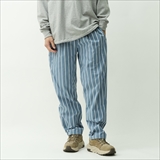 [クックマン]Chef Pants Stripe Malibu Blue