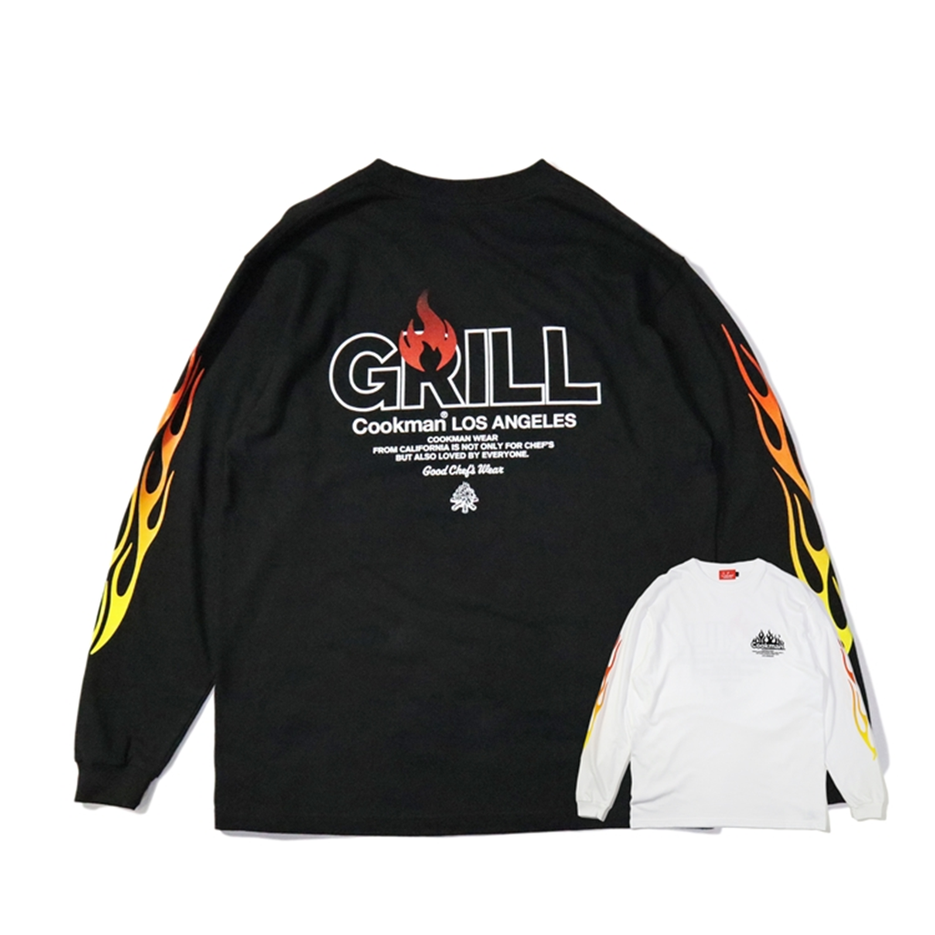 [クックマン]Long Sleeve T-shirts Grill