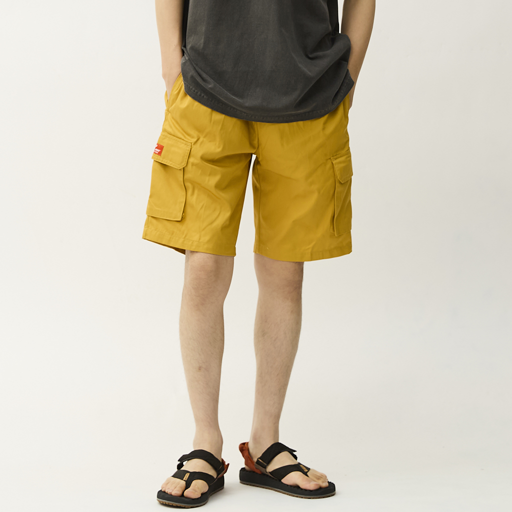 [クックマン]Chef Pants Short Cargo Mustard