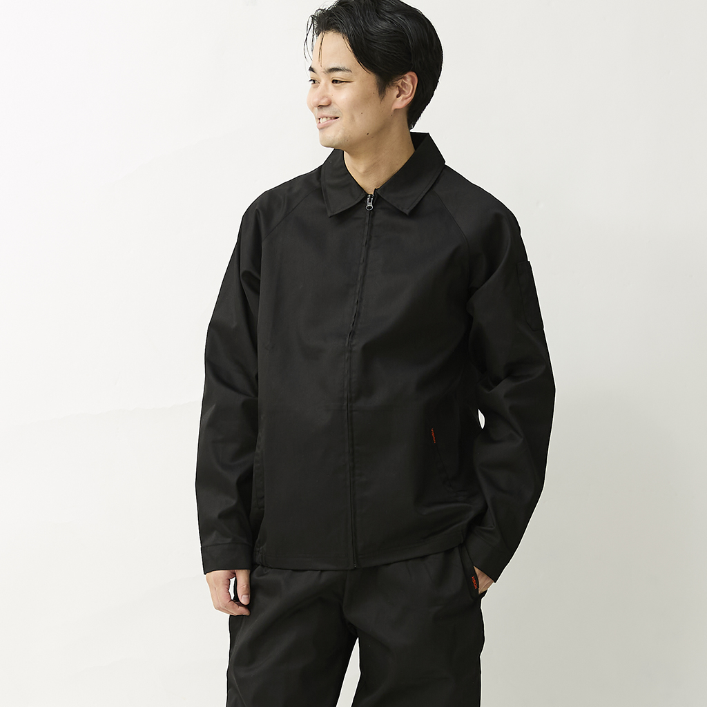 [クックマン]Delivery Jacket Vision Logo Black