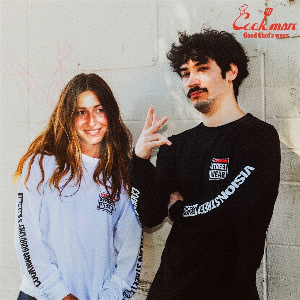 [クックマン]Long Sleeve T-shirts Vision Logo