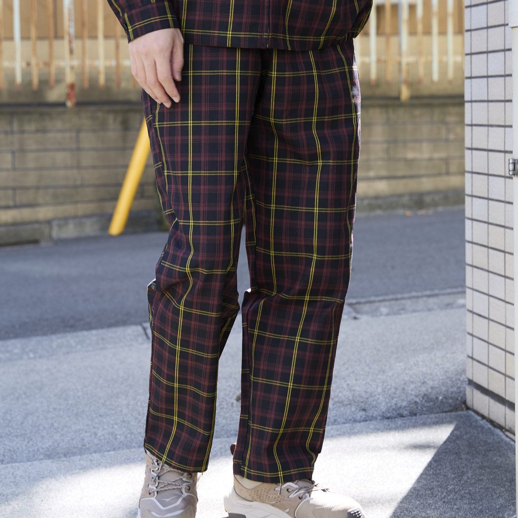 [クックマン]Chef Pants Semiwide FAT Tartan Check