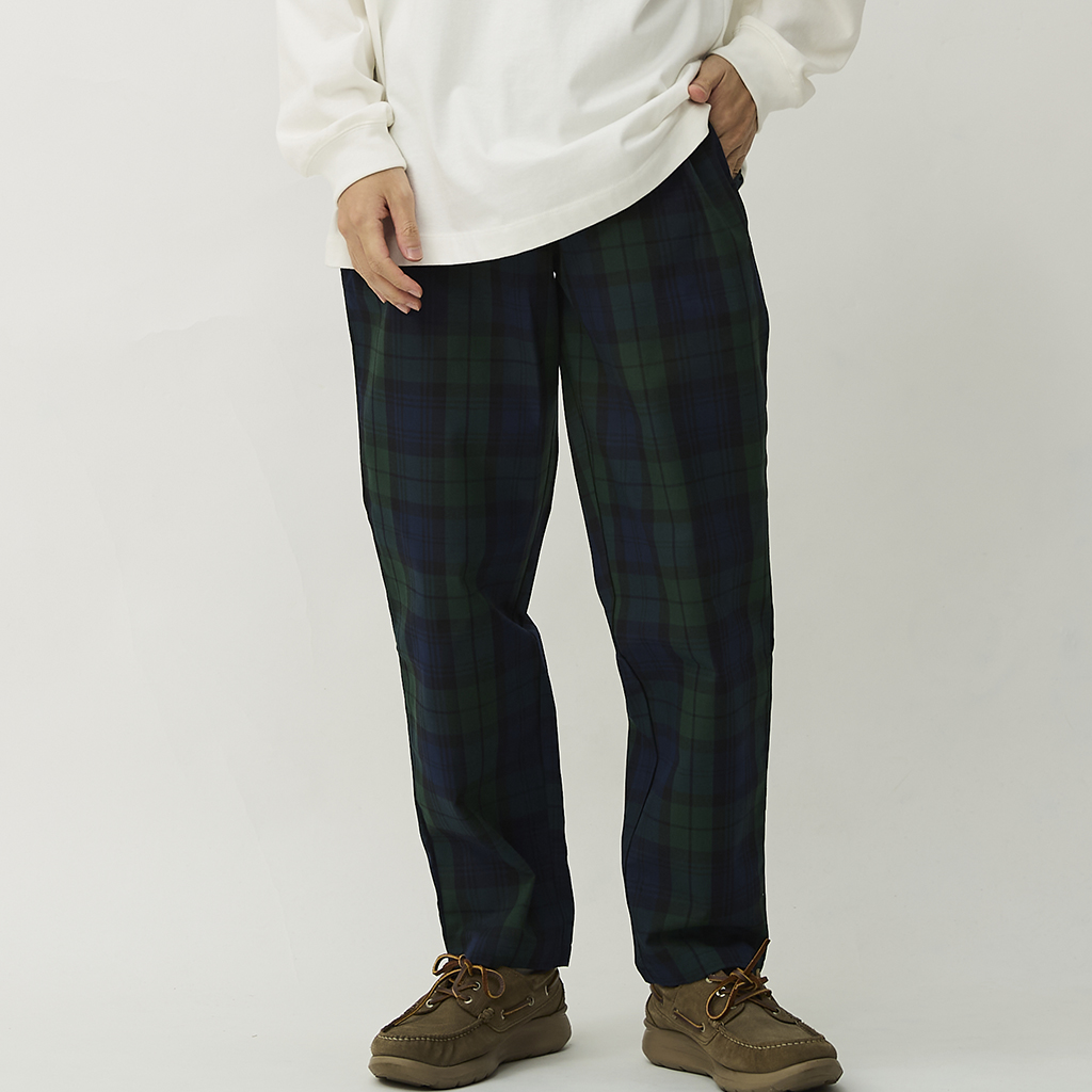 [クックマン]Chef Pants Woven Black Watch Check
