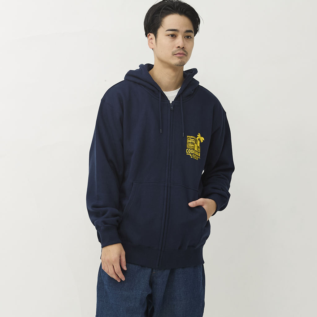 [クックマン]Zip Hoodie TM paint Abbot Kinney