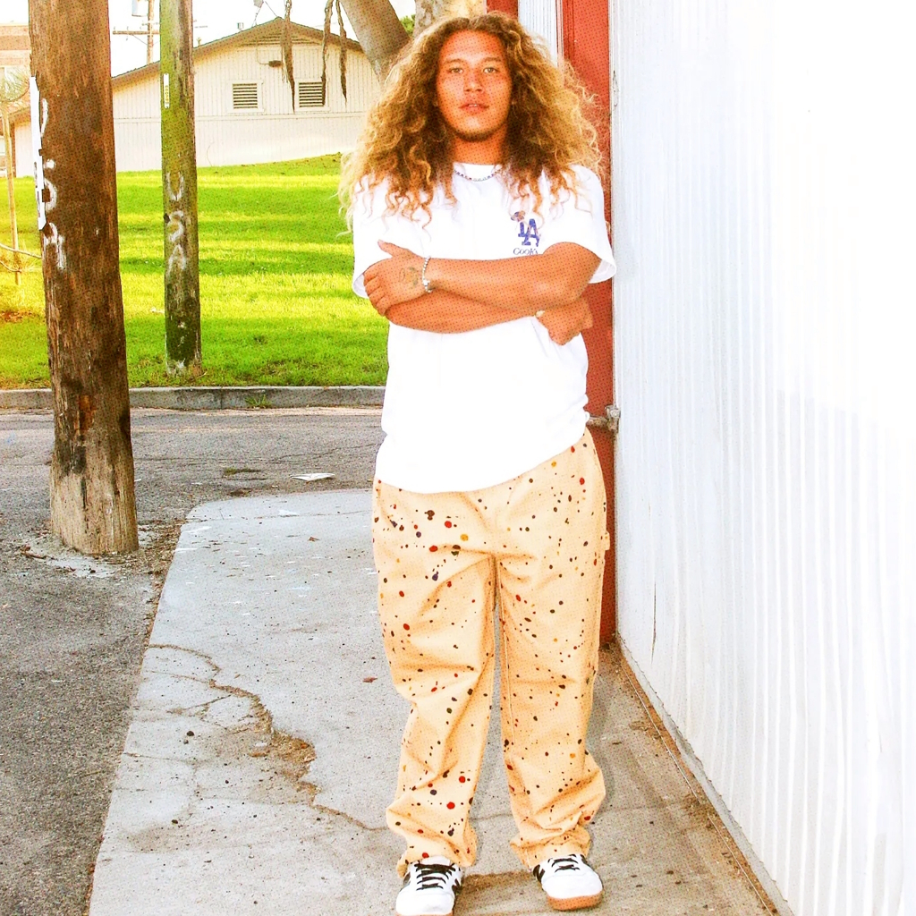 [クックマン]Carpenter's Pants Washed Duck Canvas Sauce Splash Beige