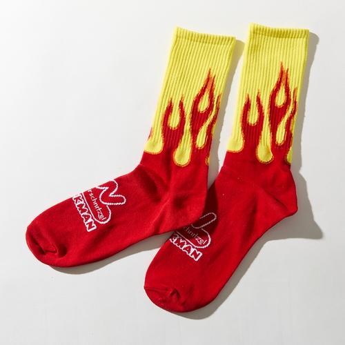 クックマン | Rib Crew Socks Wienerschnitzel Flame | ソックス | GO