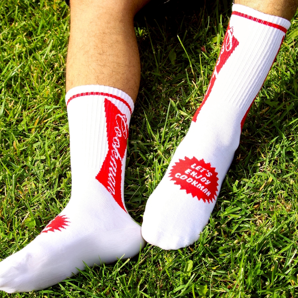 [クックマン]Rib Crew Socks Beer Tie
