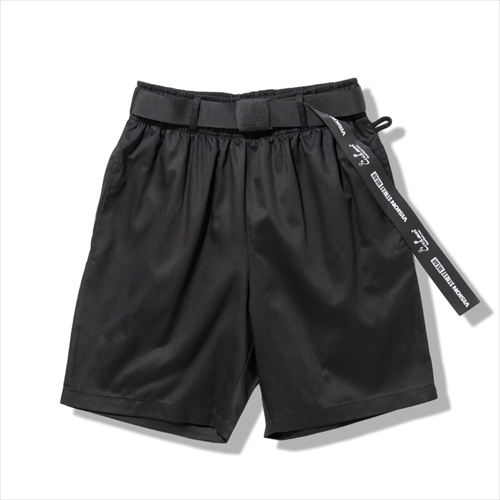 新品タグ付き♡clane KNIT SHORT PANTS ブラック サイズ1 クックマン | Chef Pants Short Black Belt Vision Black | ショート