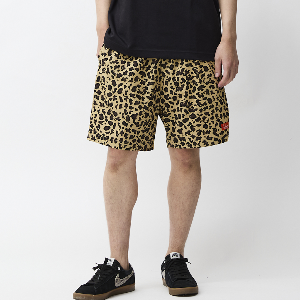 [クックマン]Chef Pants Short Light Leopard Beige