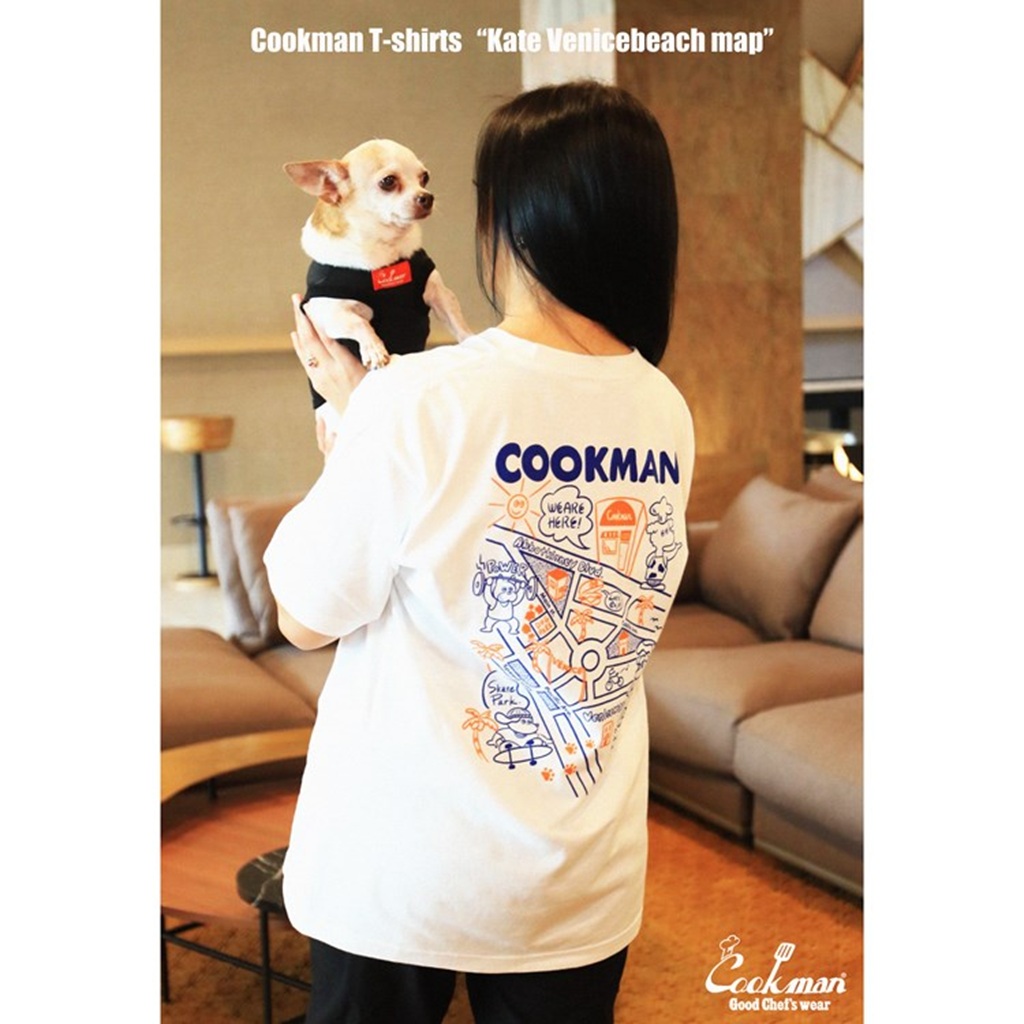 [クックマン]Tシャツ Kate Venicebeach map