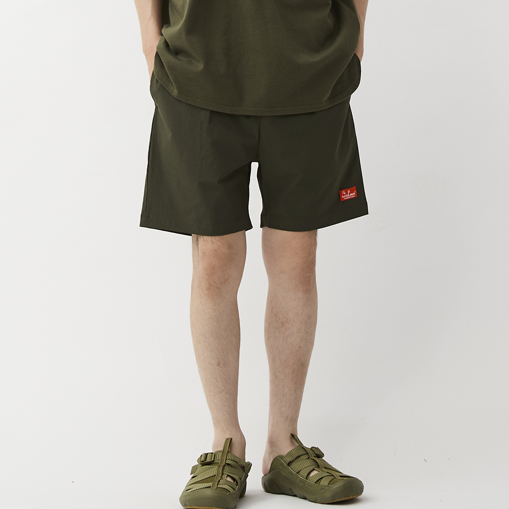 [クックマン]Chef Pants Short Light Black
