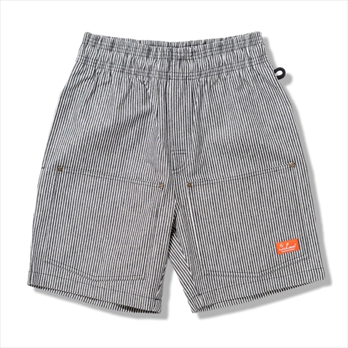 クックマン | Chef Pants Short Front Pocket Hickory Black