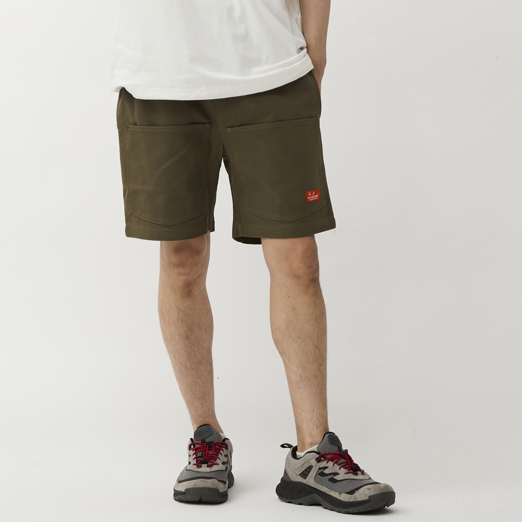 [クックマン]Chef Pants Short Front pocket Olive