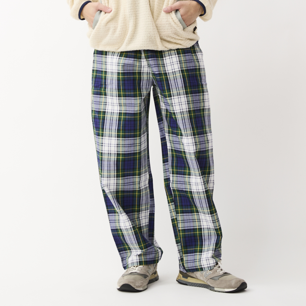 [クックマン]Chef Pants High-Wide Dress Gordon Check