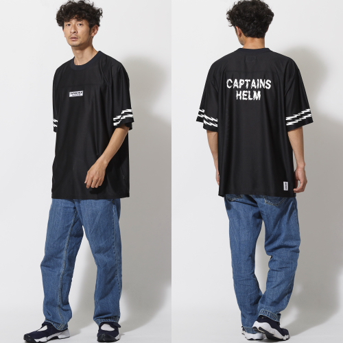 キャプテンズ ヘルム×ゴーアウト | #THUNDER LINE SUN-GUARD MESH TEE
