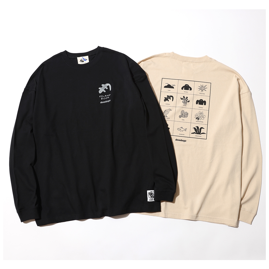 [デヴァドゥルガ]ISLAND BOOK WIDE L/S TEE