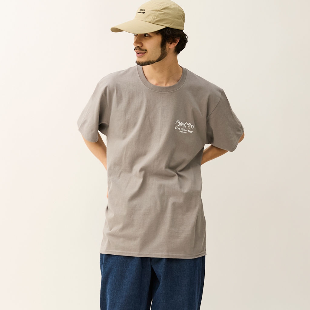 [ドッグイズグッド]SHORT SLEEVE T-SHIRTS Live Life with Dog Cycle